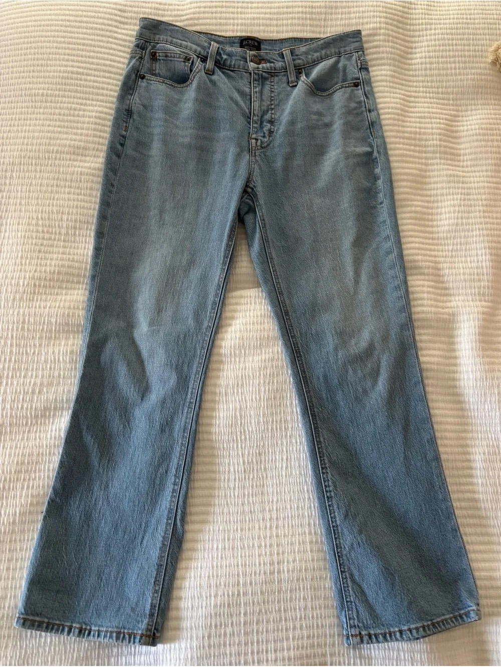J.Crew Light Blue Mid-Rise Flare Crop Jeans